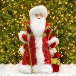 Фигура Дед Мороз - Хозяин Зимы в красной шубе 50 см