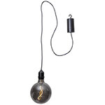 Подвесной светильник-шар McGonagall Grey 18*11 см с филаментной LED лампой, на батарейках, IP44