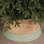 Плетеная корзина под елку Alesund Green 50*26 см