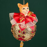 Елочная игрушка Кот Персиваль 23 см, подвеска