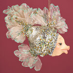 Елочная игрушка Рыбка - Cannaregio Oliva 18 см, подвеска