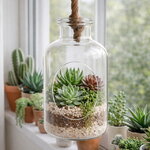 Подвесная ваза-флорариум Нора 24 см