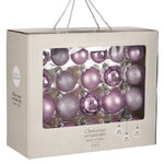 Набор стеклянных шаров Blanchett - Lavanda di Campo 5-7 см, 42 шт