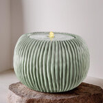 Декоративный фонтан шар Ritteri 56 см малахитовый, с LED подсветкой