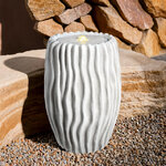 Декоративный фонтан Ritteri 54 см белый, с LED подсветкой