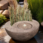 Декоративный фонтан Рэдклифф 66 см песочный, с LED подсветкой