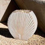 Декоративный фонтан с подсветкой Coquille Beige 41 см, керамический
