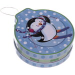 Новогодняя жестяная банка Пингвиненок, 200 мл