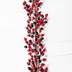 Декоративная гирлянда Amandine с красными ягодами 180 см