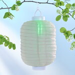 Китайский фонарик на солнечной батарее Верано 30*20 см, цветные RGB LED с эффектом живого пламени, IP44