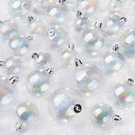 Набор пластиковых шаров Luminous - Прозрачный Перламутр, 4-6 см, 30 шт