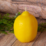 Ароматизированная свеча Лимон 8 см, 18 часов горения