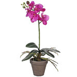 Орхидея искусственная в горшке 48 см розовая