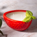 Ароматическая свеча Fruit - Клубника 14 см