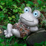 Садовый светильник на солнечной батарее Лягушка Мэгги 21 см