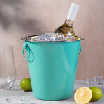 Ведро для шампанского Фанданго 20*20 см, бирюзовое