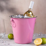 Ведро для шампанского Фанданго 20*20 см, розовое
