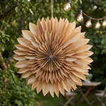 Подвесное украшение из бумаги Альканте 50 см золотое