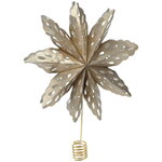 Верхушка на елку Hannah 30 см бежевая, бумага