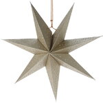 Подвесная звезда из бумаги Инес 45 см золотистая