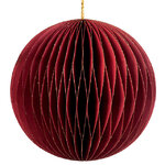 Бумажный шар Армель 15 см бордовый