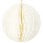 Бумажный шар Армель 15 см молочный