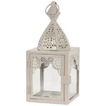 Металлический подсвечник-фонарь Shanklin 17 см серый