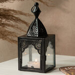 Металлический подсвечник-фонарь Shanklin 17 см черный