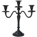 Подсвечник канделябр на 3 свечи Nocturne Noir 30 см