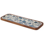 Сервировочное блюдо White Fiori di Mango 30*10 см, дерево