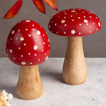 Набор декоративных фигурок Мухоморы 15 см, 2 шт
