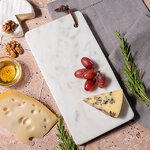 Разделочная доска из мрамора Artemis 25*12 см, белая