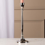 Металлический подсвечник Antonio 27 см серебряный