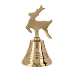 Декоративный колокольчик Marion - Олень 11 см, золотой