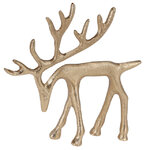 Декоративная фигура Олень Бернардо 16 см, золотая