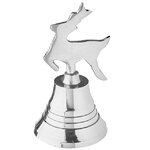 Декоративный колокольчик Marion - Олень 11 см, серебряный