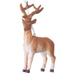 Елочная игрушка Лесной Олень 10*5*15 см светло-коричневый, подвеска