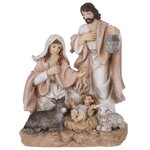 Рождественский вертеп Иисус в окружении Девы Марии и Иосифа 18*15 см