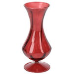Стеклянная ваза Del Vetro - Belluno 19 см бургунди