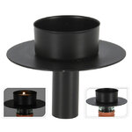 Подсвечник-пробка для бутылки Roverdo 8 см черный, для чайной свечи