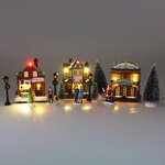 Набор светодиодных фигурок Bodmin - Зимний Пейзаж 26-48 см, 14 фигурок, на батарейках