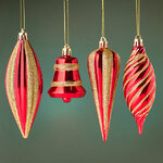 Набор елочных игрушек Aureate Galileo 7-13 см, 4 шт, подвеска