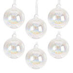 Набор стеклянных шаров Isola Transparente 8 см, 12 шт