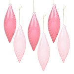 Набор елочных игрушек Сосульки Вивальди 21 см розовые, 6 шт, стекло, подвеска