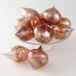 Набор стеклянных елочных игрушек Жемчужная Гавань 8-15 см, 12 шт, подвеска