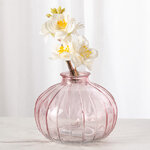 Стеклянная ваза для цветов Evening Dawn 12 см светло-розовая