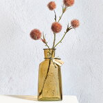 Стеклянная ваза-бутылка Веридиан Блум 19 см охровая