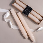 Набор столовых свечей Jennifer 25 см, 2 шт, кремовый