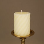 Декоративная свеча Айвори 9*7 см кремовая