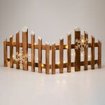 Декоративный забор для елки Lorweg 76*30 см, с подсветкой, на батарейках,  таймер, IP20